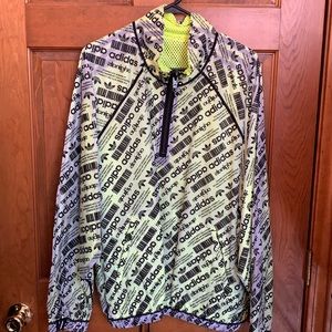 Adidas Originals Alexander Wang yellow mesh windbreaker large new